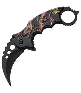 RITE EDGE DRAGON LINERLOCK A/O RED