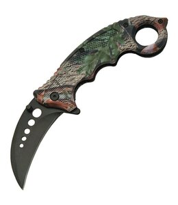 CHINA MADE FOLDER CAMO KARAMBIT CLIP A/O