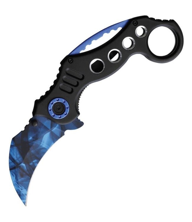 ELITEDGE KARAMBIT LINERLOCK A/O BLUE