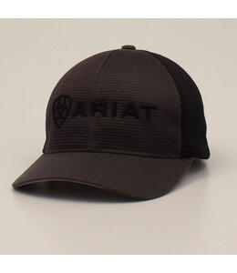 Ariat ARIAT MENS FLEXFIT CAP SNAP BACK EMBROIDERED LOGO BLACK