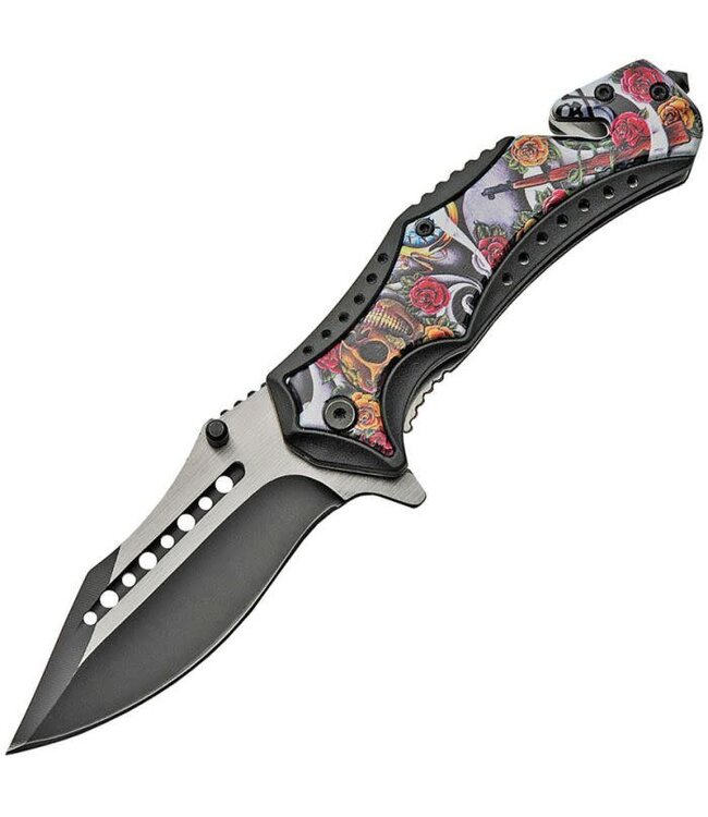 CHINA MADE LINERLOCK A/O SUGAR SKULL