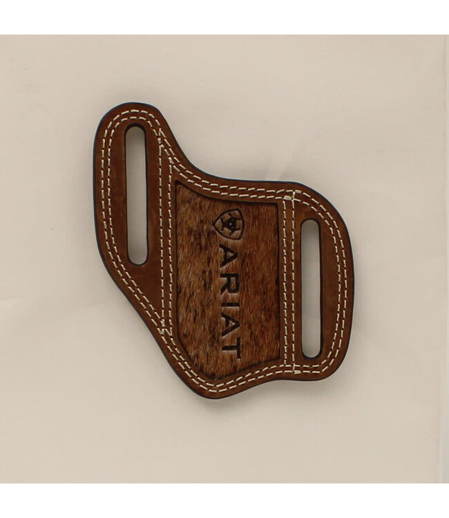 Ariat ARIAT LEATHER PANCAKE KNIFE SHEATH CALF HAIR MEDIUM BROWN