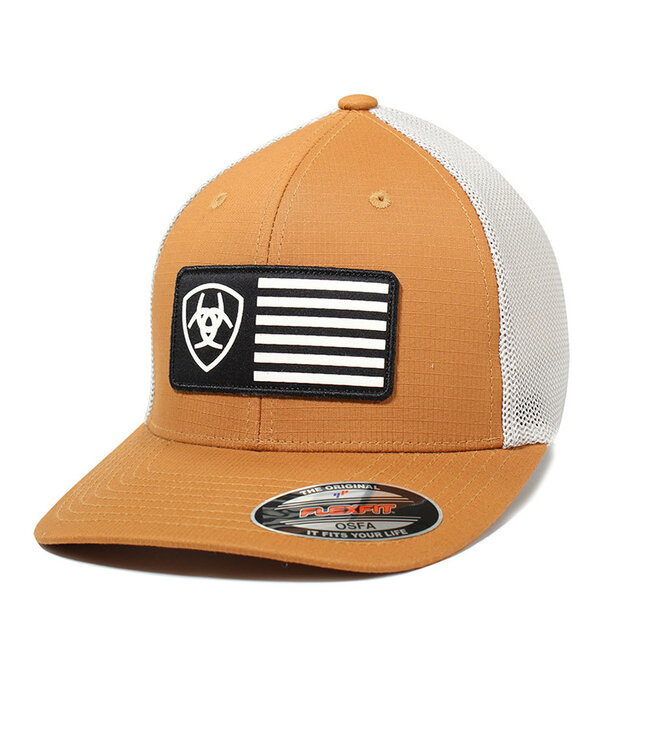 Ariat ARIAT MENS FF OSFM FLAG TAN CAP