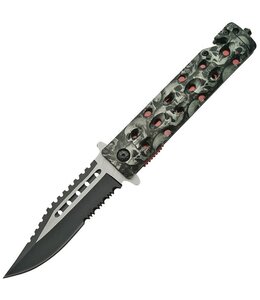 RITE EDGE SKULL LINERLOCK A/O GRAY