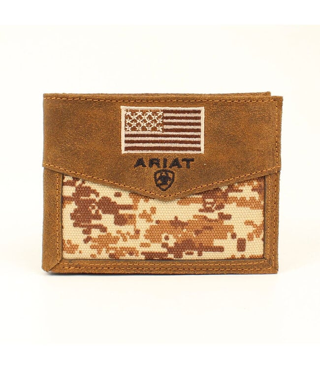 Ariat ARIAT MEDIUM BROWN DIGITAL CAMO BIFOLD WALLET