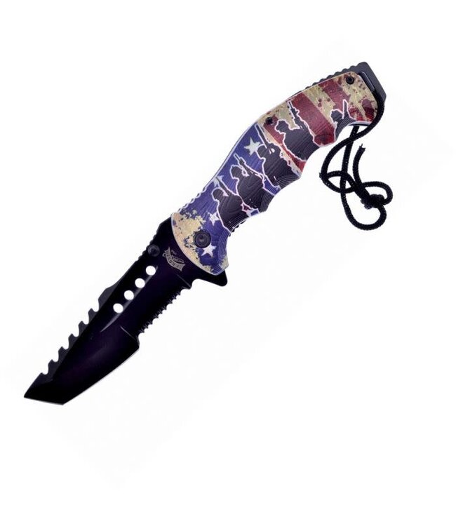 FROST CUTLERY AMERICAN SOLDIER LINERLOCK A/O