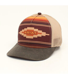 Ariat ARIAT LADIES SNAP BACK AZTEC LOGO TAN