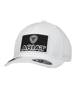 Ariat ARIAT MENS FLEXFIT 110 CAP HORIZONTAL LOGO WHITE