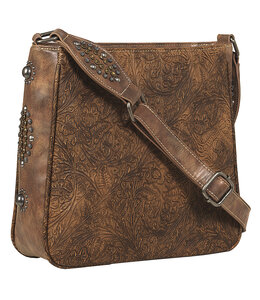 NOCONA OPHELIA STYLE CONCEAL CARRY CROSSBODY BAG BROWN
