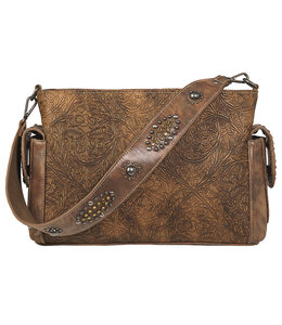 NOCONA OPHELIA STYLE CONCEAL CARRY SATCHEL BROWN