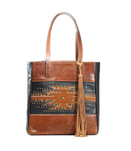 NOCONA ANIKA STYLE CONCEAL CARRY TOTE CHEETAH BLACK AND BROWN
