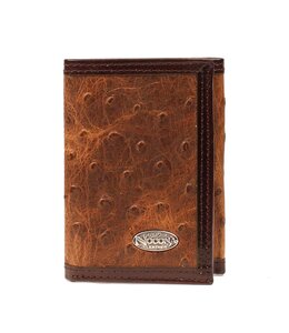 NOCONA OSTRICH TRIFOLD WALLET