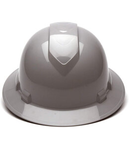 PYRAMEX FULL BRIM RIDGELINE HARD HAT GRAY 4 POINT SUSPENSIONS