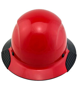 LIFT ACTUAL CARBON FIBER FULL BRIM HARD HAT GLOSSY BLACK/RED