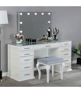 FOA (Furniture of America) FOA VALENTINA VANITY IN WHITE