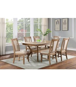 FOA (Furniture of America) FOA UPMINSTER DINING TABLE W/ 6 CHAIRS