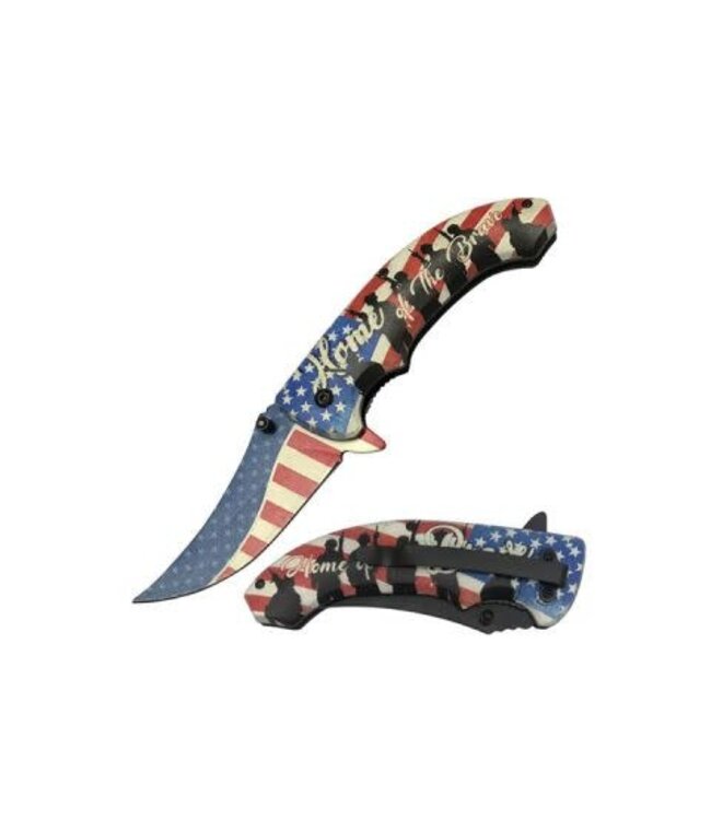 SNAKE EYE TACTICAL SPRING ASSIST KNIFE AMERICAN