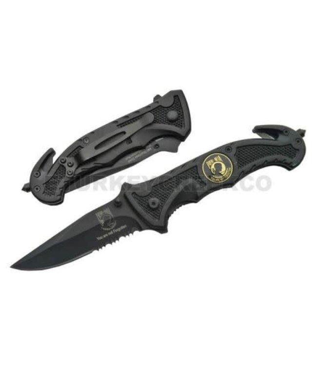 POW RESCUE STYLE ACTION ASSIST KNIFE 4.5 BLK