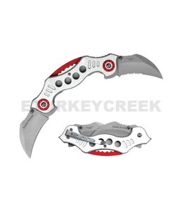 DOUBLE TROUBLE KARAMBIT SPRING ASSIST KNIFE 4.5" CLOSED