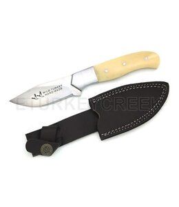WILD TURKEY HANDMADE REAL BONE HANDLE FIXED BLADE KNIFE 8"