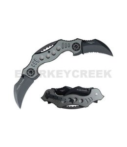 DOUBLE TROUBLE KARAMBIT SPRING ASSIST KNIFE 4.5" CLOSED