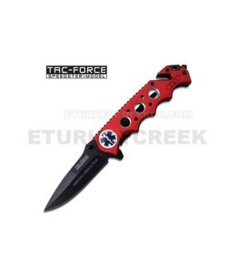 TAC-FORCE RESCUE SPRING ASSIST KNIFE EMS RED