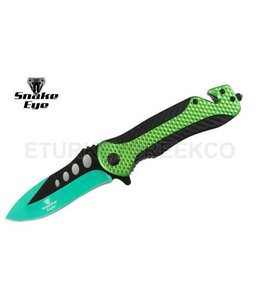 SNAKE EYE TACTICAL SPRING ASSIST KNIFE 7.75" OVERALL GREEN