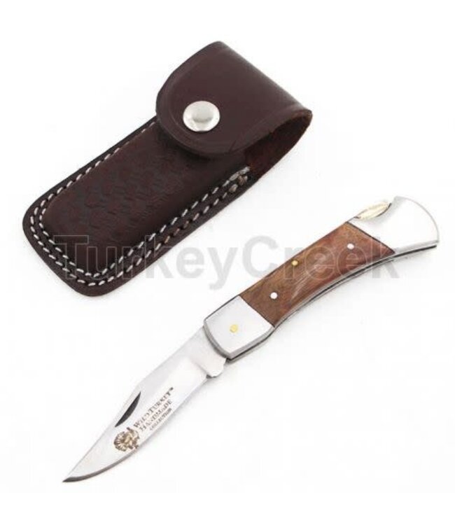 WILD TURKEY HANDAMDE CUSTOM FOLDING KNIFE 4.5"