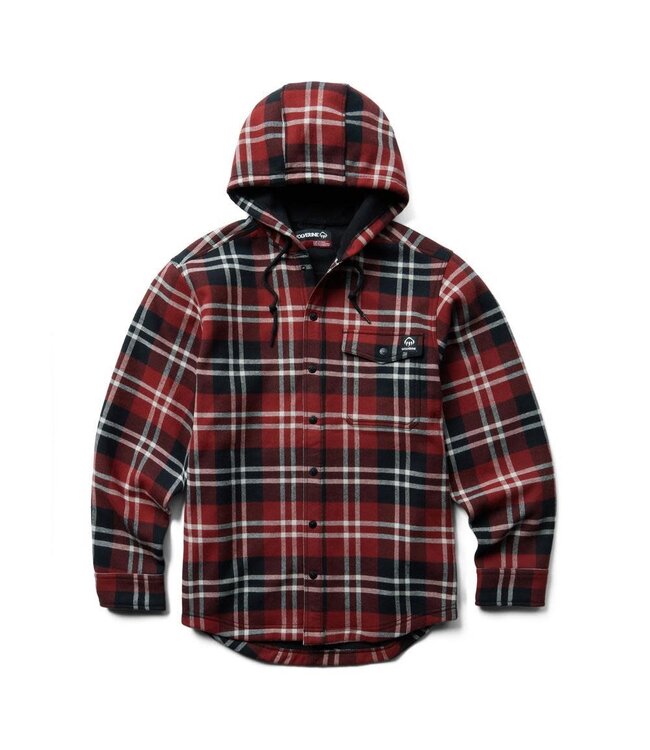 Wolverine WOLVERINE BUCKSAW FLANNEL HOODED SJ- GARNET PLAID