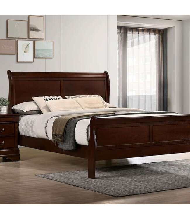 FOA (Furniture of America) LOUIS PHILIPPE QUEEN SIZE BED (CM7966CH-Q-HBFB,CM7966CH-Q-R) *HALLWAY SALE*