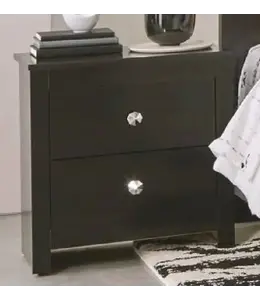 KITH BREANNE BLACK NIGHTSTAND