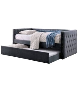 FOA (Furniture of America) FURNITURE OF AMERICA SUSANNA DAYBED W TRUNDLE IN GREY
