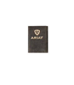 Ariat ARIAT TRIFOLD WALLET CRAZY HORSE LEATHER BROWN