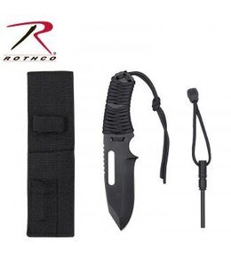 ROTHCO ROTHCO LARGE PARACORD KNIFE/ FIRE STARTER -BLACK