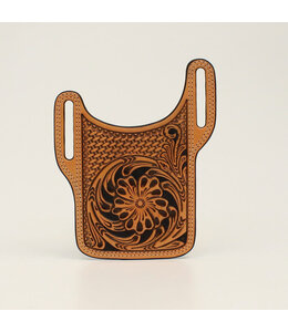 NOCONA CELL PHONE HOLSTER FLORAL TOOLED TAN