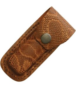 SHEATHS LEATHER BELT POUCH BROWN