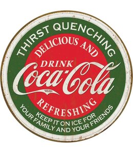 TIN SIGNS COCA COLA DELICIOUS AND