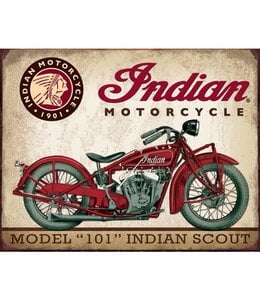 TIN SIGNS INDIAN SCOUT MOTORCYCLE