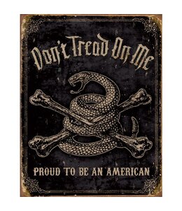 TIN SIGNS DTOM PROUD AMERICAN