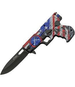 RITE EDGE GUN LINERLOCK A/O SKULL FLAG