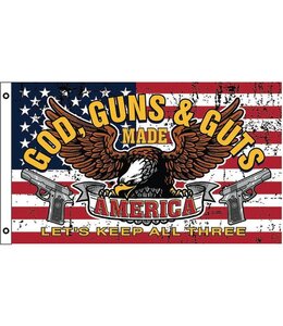 FLAGS GOD, GUNS, & GUTS FLAG