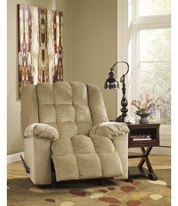 Signature by Ashley LUDDEN MANUAL ROCKER RECLINER IN SAND