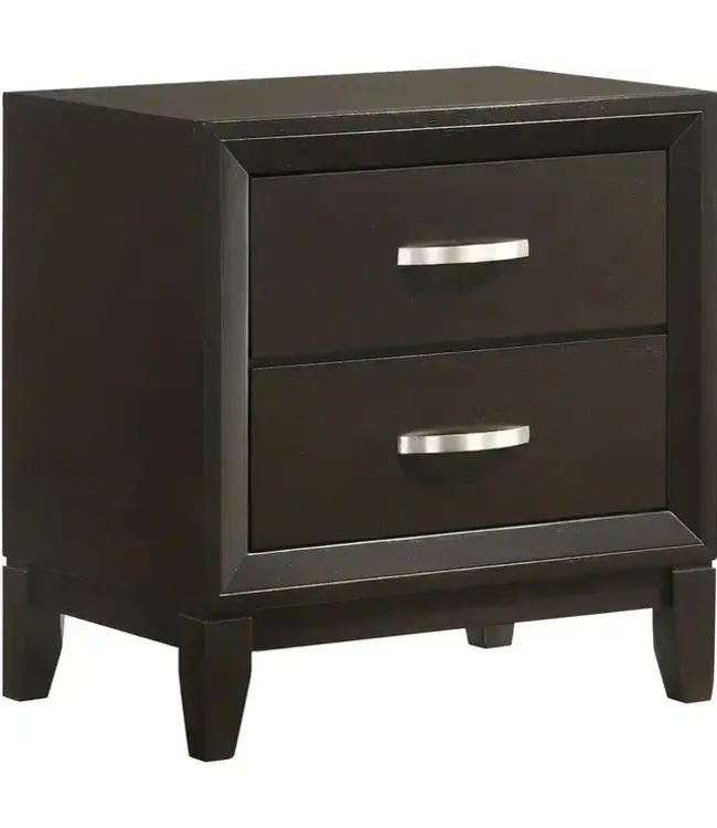 Elements BEAUMONT 2 DRAWER NIGHTSTAND IN MERLOT