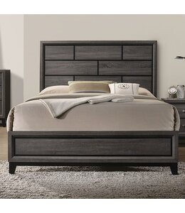 FOA (Furniture of America) Errico Twin Gray Bed (FM7215GY-T-HBFB,FM7215GY-T-R)