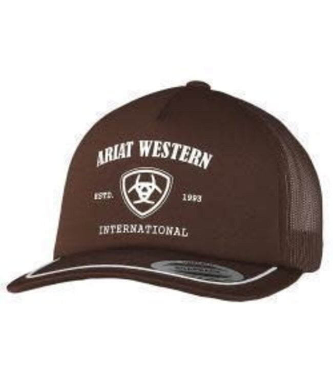 Ariat Ariat Mens Cap Snap Back Foam Front Screen Print Brown A300089002