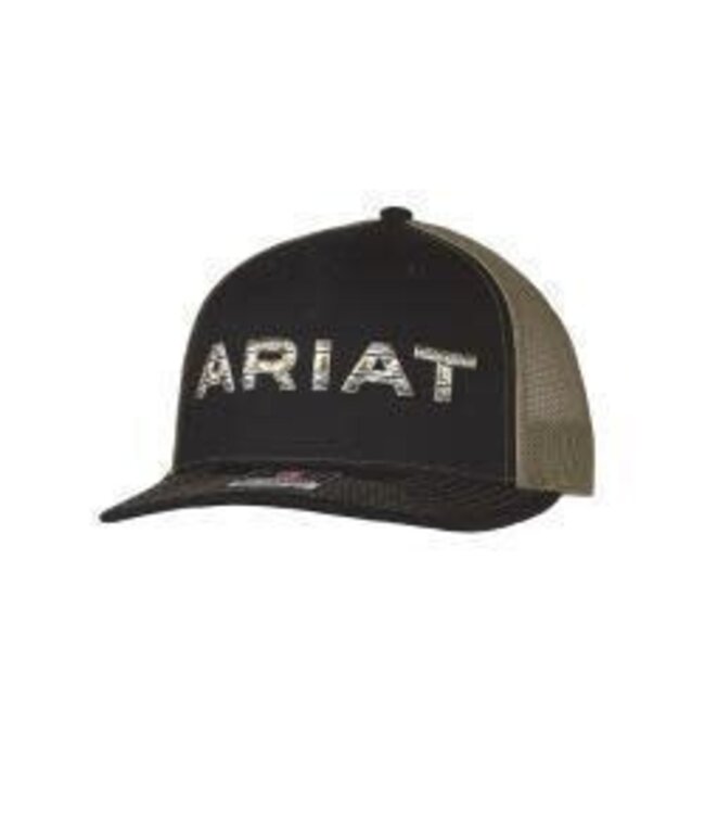 Ariat Ariat Mens Cap Embroidered Logo Black Green A300086395