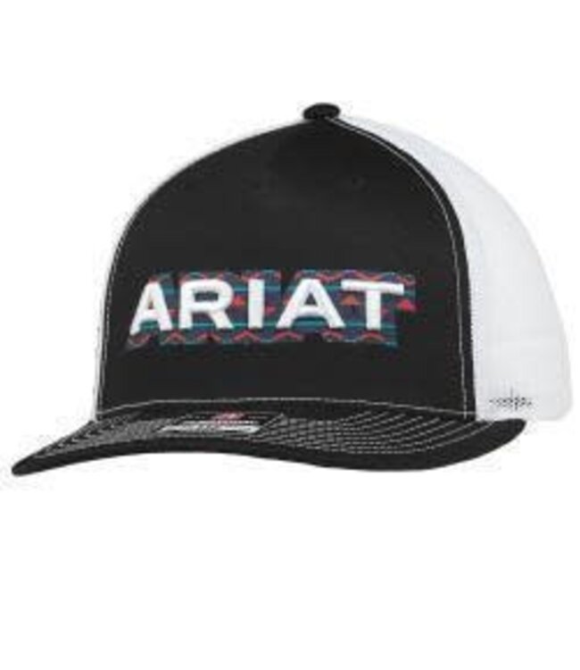 Ariat Ariat Mens Cap R112 Screen Print 3D Embroidered Black A300086801