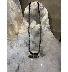 Annette Colby - Jeweler Iolite, Swarovski, Pyrite Necklace - AC