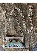 Annette Colby - Jeweler Amazonite Triple Mountain & Moon Necklace - Annette Colby