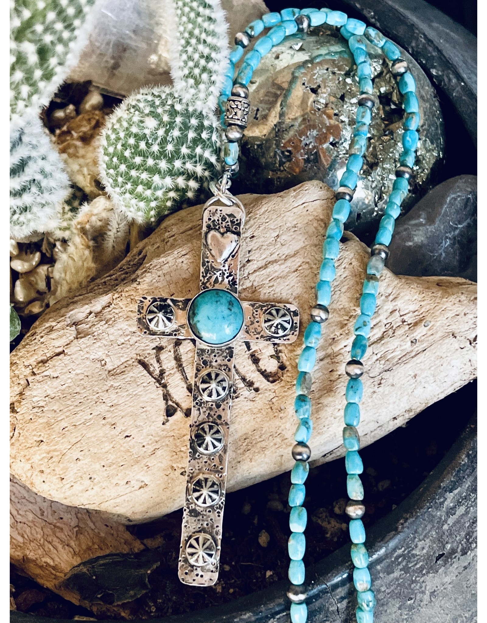 Native American Large Cross Pendant Necklace, Sterling Silver Turquoise at  1stDibs | large turquoise cross necklace, native american cross necklace,  native american cross pendant